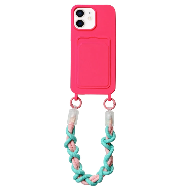 Dopamine Card Slot Phone Case with Lanyard, For iPhone 12, For iPhone 12 Pro Max, For iPhone 12 Pro