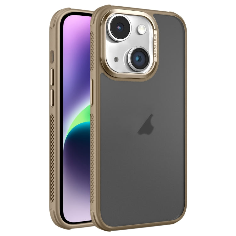 Hardware Side Cooling Skin Feel Frosted Metal Lens Frame Phone Case, For iPhone 14 Plus, For iPhone 14, For iPhone 14 Pro, For iPhone 14 Pro Max