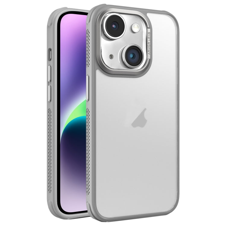 Hardware Side Cooling Skin Feel Frosted Metal Lens Frame Phone Case, For iPhone 14 Plus, For iPhone 14, For iPhone 14 Pro, For iPhone 14 Pro Max