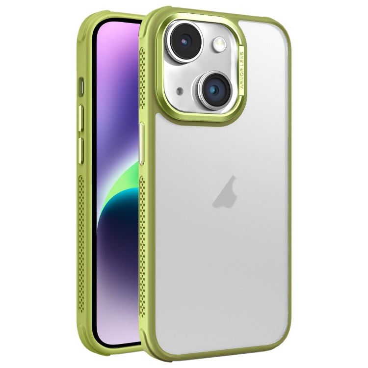 Hardware Side Cooling Skin Feel Frosted Metal Lens Frame Phone Case, For iPhone 14 Plus, For iPhone 14, For iPhone 14 Pro, For iPhone 14 Pro Max