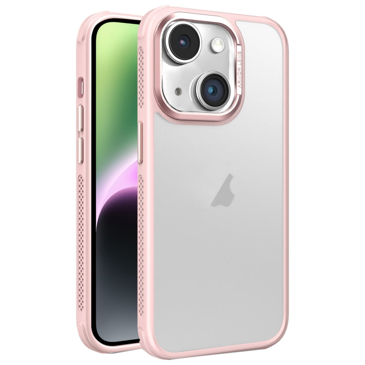 Hardware Side Cooling Skin Feel Frosted Metal Lens Frame Phone Case, For iPhone 14 Plus, For iPhone 14, For iPhone 14 Pro, For iPhone 14 Pro Max