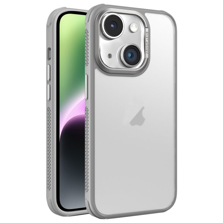 Hardware Side Cooling Skin Feel Frosted Metal Lens Frame Phone Case, For iPhone 14 Plus, For iPhone 14, For iPhone 14 Pro, For iPhone 14 Pro Max