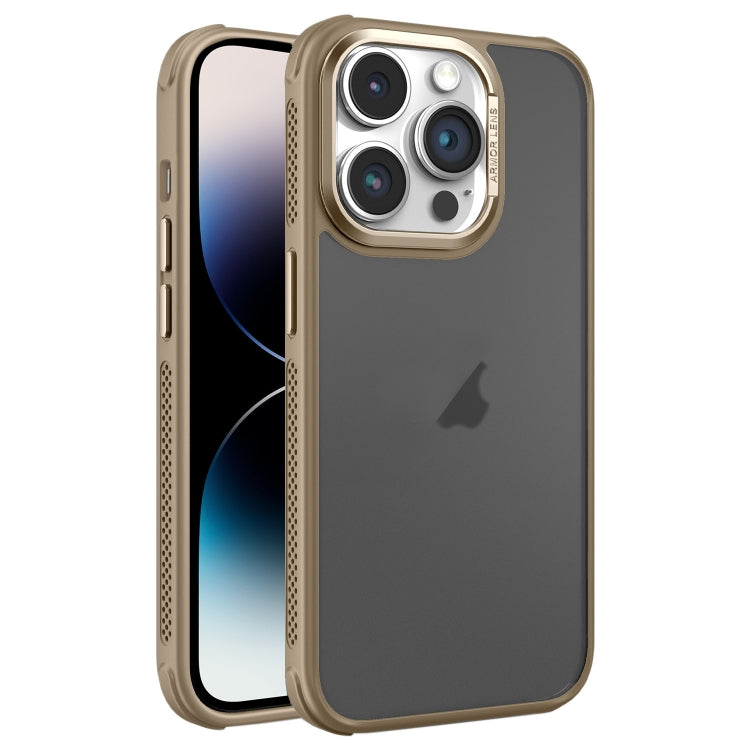 Hardware Side Cooling Skin Feel Frosted Metal Lens Frame Phone Case, For iPhone 14 Plus, For iPhone 14, For iPhone 14 Pro, For iPhone 14 Pro Max