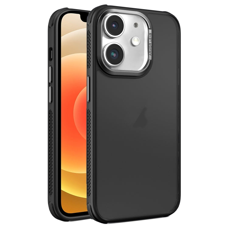 Hardware Side Cooling Skin Feel Frosted Metal Lens Frame Phone Case, For iPhone 13 Pro Max, For iPhone 13 Pro, For iPhone 13, For iPhone 12