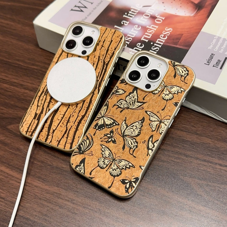 Denior A18 WoodenPaint MagSafe Phone Case, For iPhone 14 Pro Max