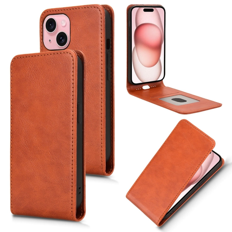 Magnetic Vertical Flip Leather Phone Case, For iPhone 16e, For iPhone 16 Pro Max, For iPhone 16 Pro, For iPhone 16 Plus, For iPhone 16, For iPhone 15 Pro, For iPhone 15 Plus, For iPhone 15