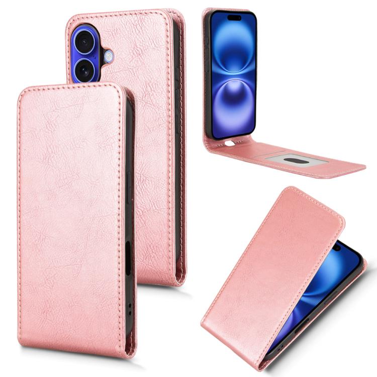 Magnetic Vertical Flip Leather Phone Case, For iPhone 16e, For iPhone 16 Pro Max, For iPhone 16 Pro, For iPhone 16 Plus, For iPhone 16, For iPhone 15 Pro, For iPhone 15 Plus, For iPhone 15