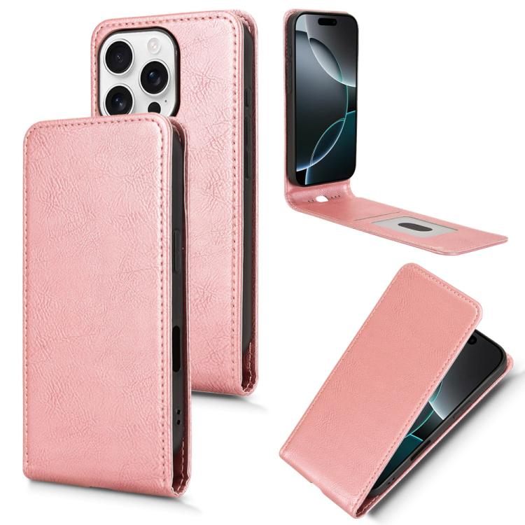 Magnetic Vertical Flip Leather Phone Case, For iPhone 16e, For iPhone 16 Pro Max, For iPhone 16 Pro, For iPhone 16 Plus, For iPhone 16, For iPhone 15 Pro, For iPhone 15 Plus, For iPhone 15