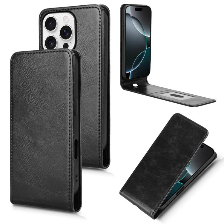 Magnetic Vertical Flip Leather Phone Case, For iPhone 16e, For iPhone 16 Pro Max, For iPhone 16 Pro, For iPhone 16 Plus, For iPhone 16, For iPhone 15 Pro, For iPhone 15 Plus, For iPhone 15