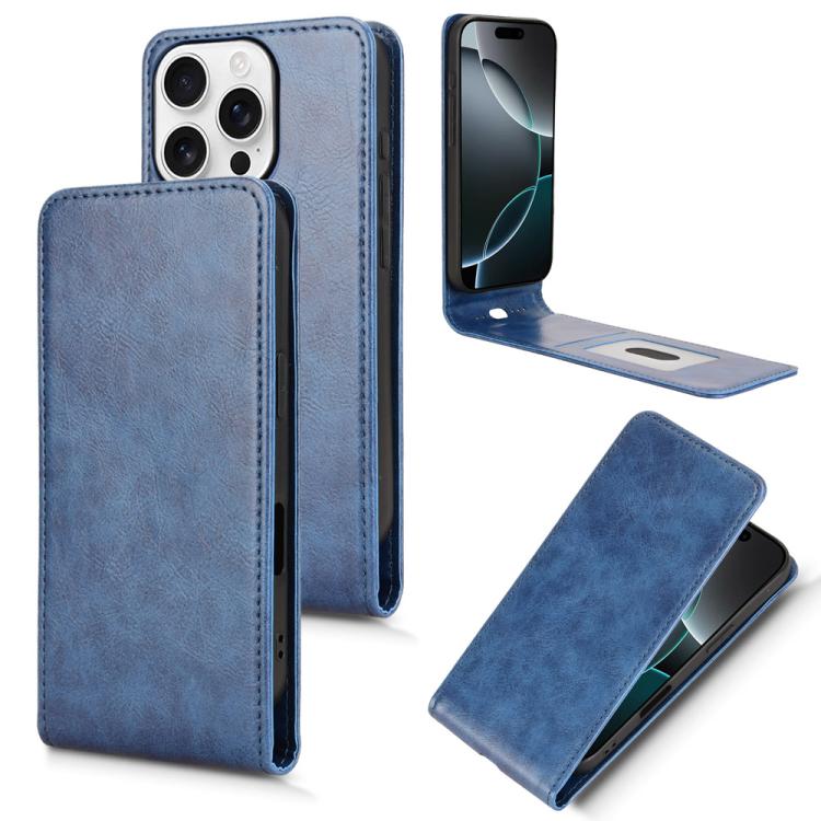 Magnetic Vertical Flip Leather Phone Case, For iPhone 16e, For iPhone 16 Pro Max, For iPhone 16 Pro, For iPhone 16 Plus, For iPhone 16, For iPhone 15 Pro, For iPhone 15 Plus, For iPhone 15