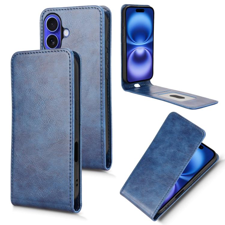 Magnetic Vertical Flip Leather Phone Case, For iPhone 16e, For iPhone 16 Pro Max, For iPhone 16 Pro, For iPhone 16 Plus, For iPhone 16, For iPhone 15 Pro, For iPhone 15 Plus, For iPhone 15