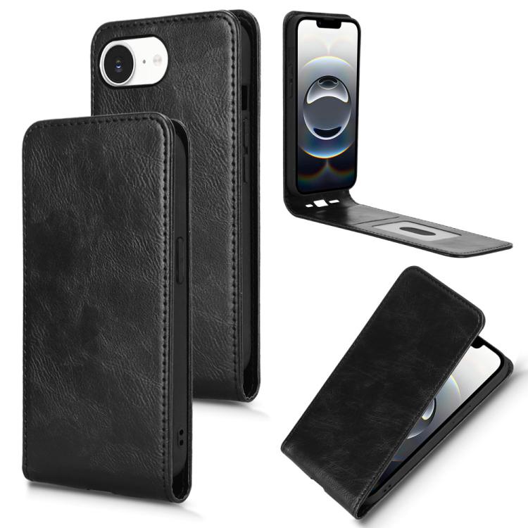 Magnetic Vertical Flip Leather Phone Case, For iPhone 16e, For iPhone 16 Pro Max, For iPhone 16 Pro, For iPhone 16 Plus, For iPhone 16, For iPhone 15 Pro, For iPhone 15 Plus, For iPhone 15