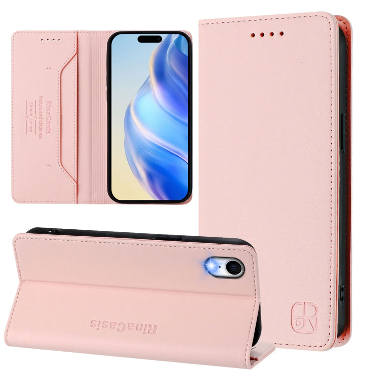 RC01 Dual-Folded Magnetic Suction RFID Leather Phone Case, For iPhone X / XS, For iPhone XR, For iPhone XS Max, For iPhone 7 Plus / 8 Plus