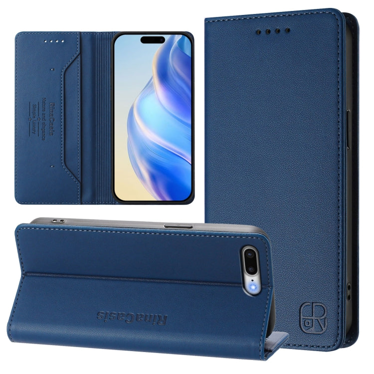 RC01 Dual-Folded Magnetic Suction RFID Leather Phone Case, For iPhone X / XS, For iPhone XR, For iPhone XS Max, For iPhone 7 Plus / 8 Plus