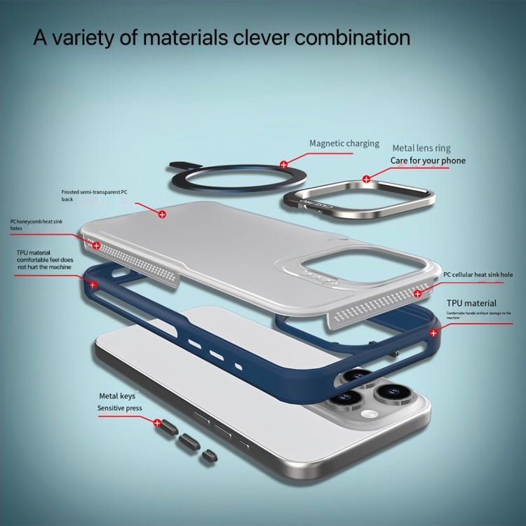 Metal Bracket MagSafe Magnetic Phone Case, For iPhone 16 Pro Max, For iPhone 16 Pro, For iPhone 16 Plus, For iPhone 16, For iPhone 15 Pro Max, For iPhone 15 Pro, For iPhone 15 Plus / 14 Plus, For iPhone 15