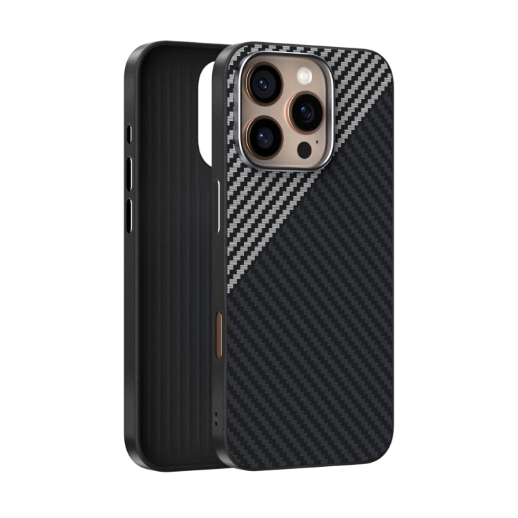 ABEEL C Carbon Fiber Series 6D Micro Relief MagSafe Phone Case, For iPhone 16e, For iPhone 16 Pro Max, For iPhone 16 Pro, For iPhone 16 Plus, For iPhone 16, For iPhone 15 Pro Max, For iPhone 15 Pro, For iPhone 15 Plus