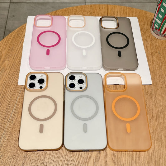 Soft Sandy Skin Feel MagSafe Magnetic PC Phone Case, For iPhone 15 Pro, For iPhone 15 Plus, For iPhone 15, For iPhone 14 Plus, For iPhone 14