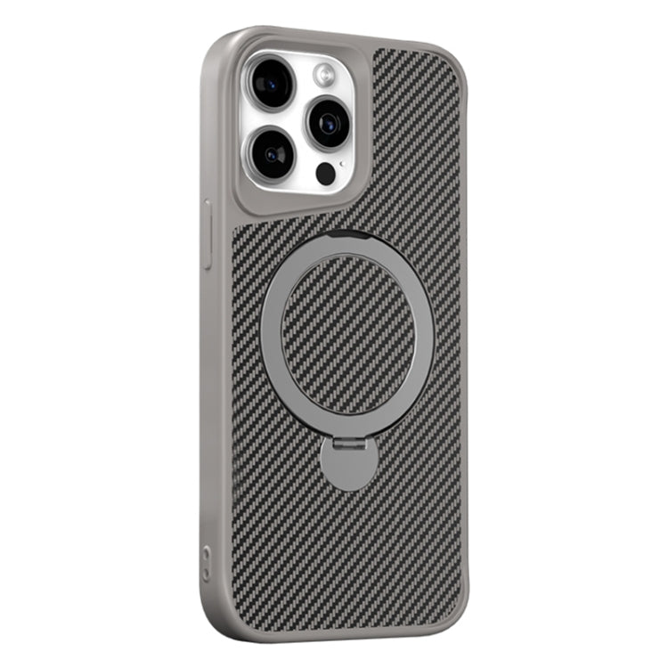 Carbon Fiber Texture 360 MagSafe Holder Phone Case, For iPhone 16 Pro Max, For iPhone 16 Pro, For iPhone 16 Plus, For iPhone 16, For iPhone 15 Pro Max, For iPhone 15 Pro, For iPhone 15 Plus / 14 Plus, For iPhone 15