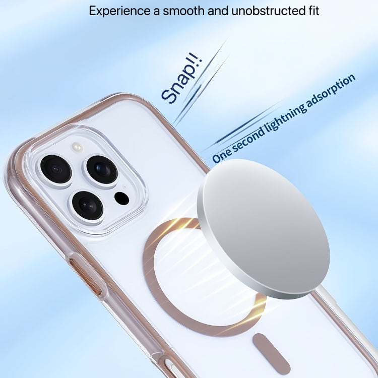 Vacuum Airbag Y2 Series Transparent MagSafe Magnetic Phone Case, For iPhone 16, For iPhone 15 Pro Max, For iPhone 15 Pro