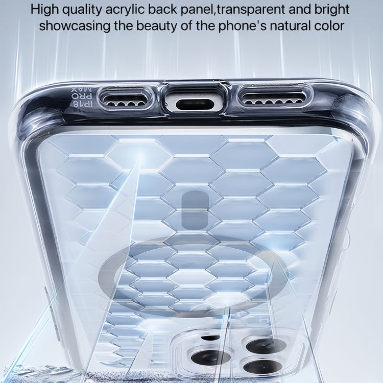 Vacuum Airbag Y2 Series Transparent MagSafe Magnetic Phone Case, For iPhone 16 Pro Max, For iPhone 16 Pro, For iPhone 16 Plus