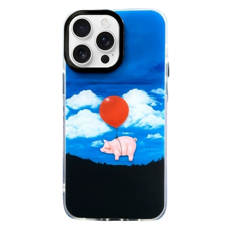 Double Layer IMD Pattern TPU Phone Case, For iPhone 15 Pro, For iPhone 15