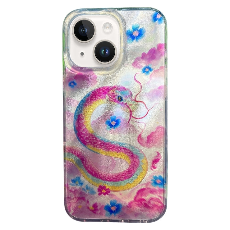 Double Layer IMD Pattern TPU Phone Case, For iPhone 15 Pro, For iPhone 15