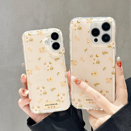 Double-sided IMD Flowers Print TPU Phone Case, For iPhone 16 Pro Max, For iPhone 16 Pro, For iPhone 16, For iPhone 15 Pro Max, For iPhone 15 Pro, For iPhone 15, For iPhone 14, For iPhone 14 Pro, For iPhone 14 Pro Max, For iPhone 13 Pro Max