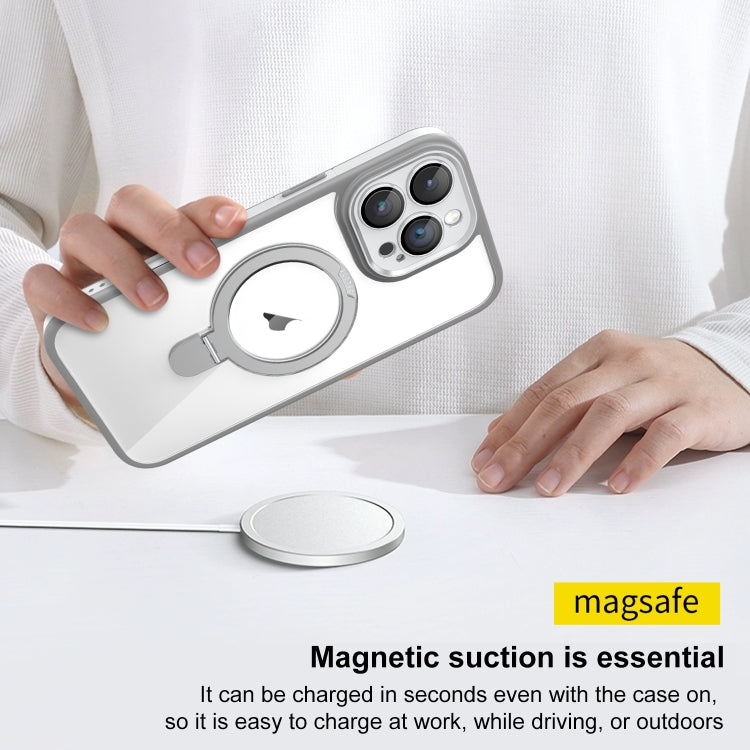 Full Coverage Lens Film MagSafe Holder Transparent Phone Case, For iPhone 16 Pro Max, For iPhone 16 Pro, For iPhone 16 Plus, For iPhone 16, For iPhone 15 Pro Max, For iPhone 15 Pro