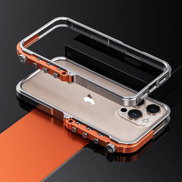 Mechanical Armor Creative Metal Frame Aluminum Alloy Phone Case, For iPhone 16 Pro Max, For iPhone 16 Pro, For iPhone 16, For iPhone 15 Pro Max, For iPhone 15 Pro, For iPhone 15