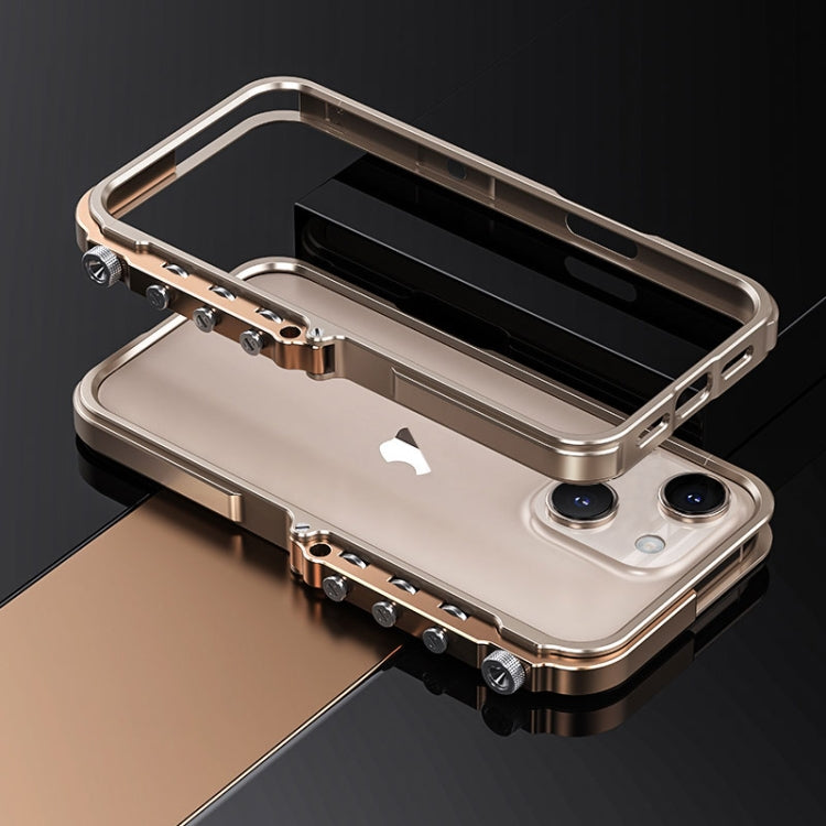 Mechanical Armor Creative Metal Frame Aluminum Alloy Phone Case, For iPhone 16 Pro Max, For iPhone 16 Pro, For iPhone 16, For iPhone 15 Pro Max, For iPhone 15 Pro, For iPhone 15