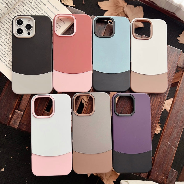 Color Contrast 2 in 1 Skin Feel PC Hybrid TPU Phone Case, For iPhone 13