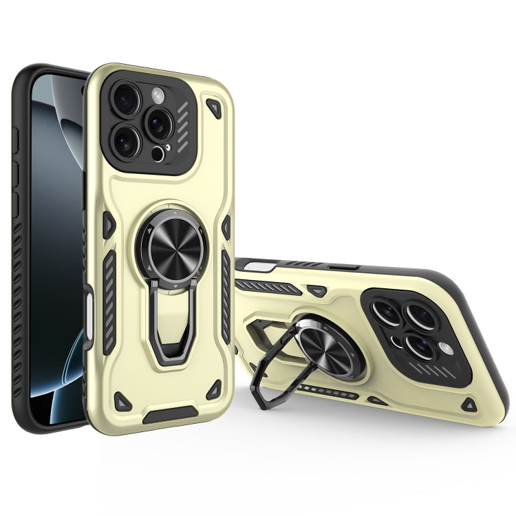 Metal Rotating Bracket TPU + PC Magnetic Phone Case, For iPhone 16 Pro