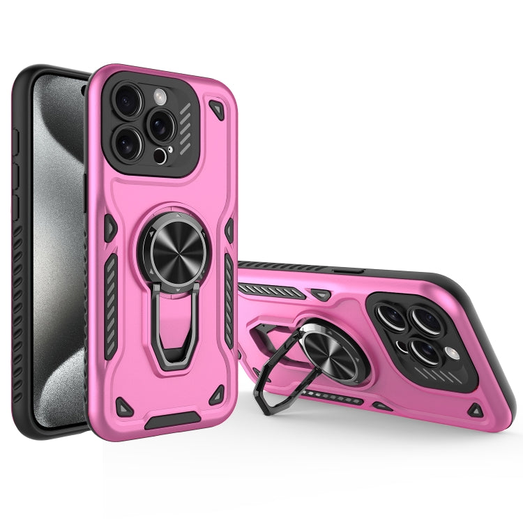 Metal Rotating Bracket TPU + PC Magnetic Phone Case, For iPhone 15 Pro Max