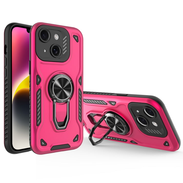 Metal Rotating Bracket TPU + PC Magnetic Phone Case, For iPhone 14 Plus