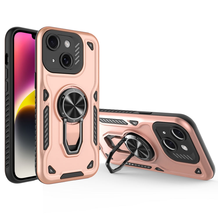 Metal Rotating Bracket TPU + PC Magnetic Phone Case, For iPhone 14 Plus