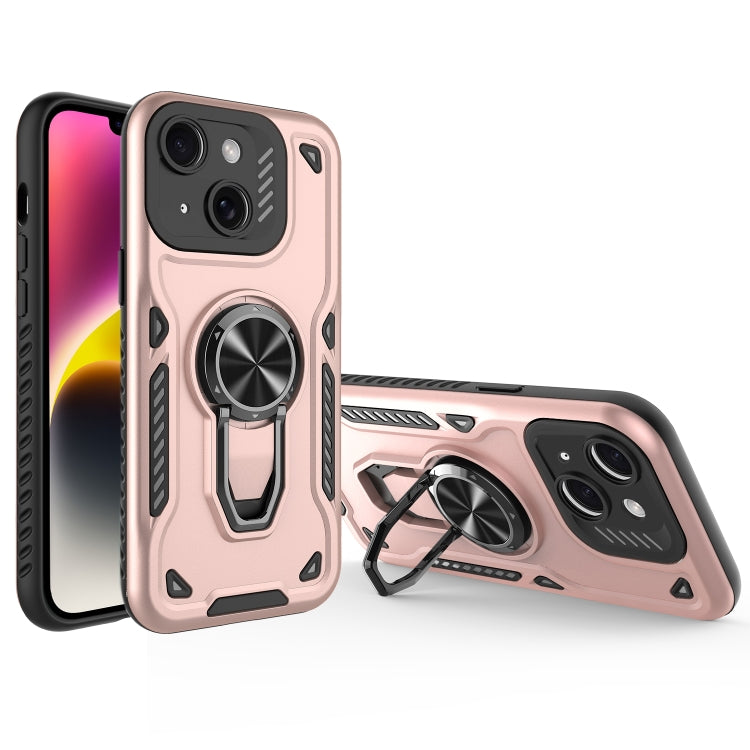 Metal Rotating Bracket TPU + PC Magnetic Phone Case, For iPhone 14 Plus