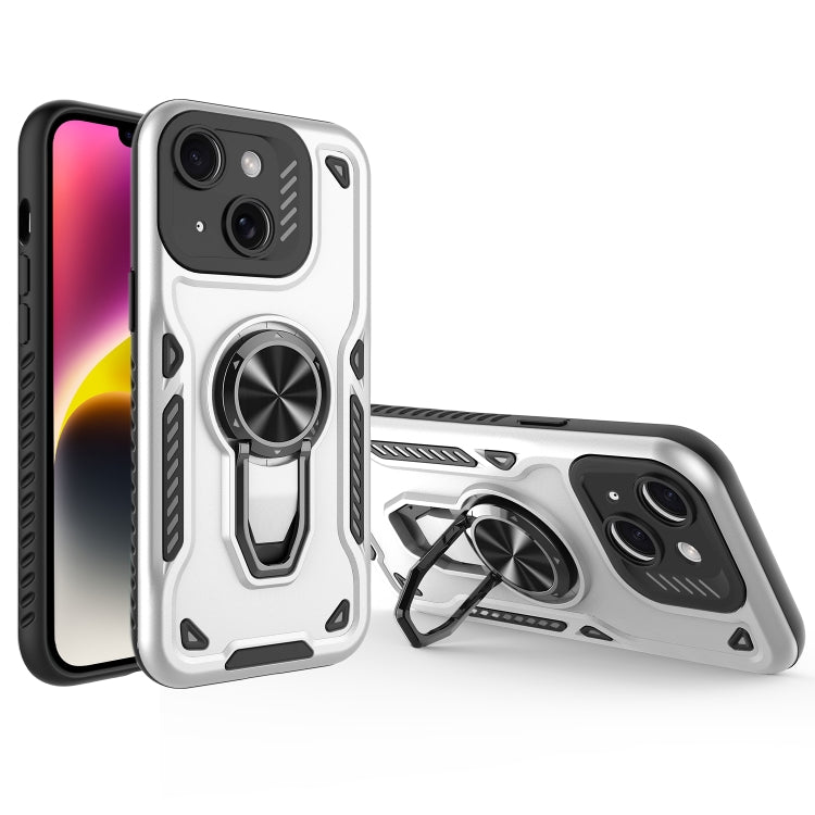 Metal Rotating Bracket TPU + PC Magnetic Phone Case, For iPhone 14 Plus