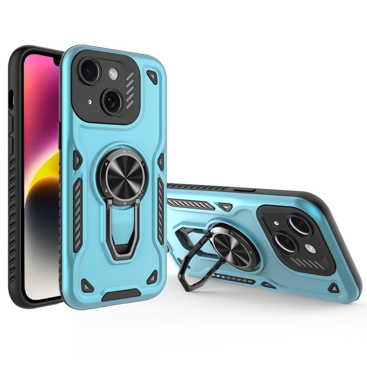 Metal Rotating Bracket TPU + PC Magnetic Phone Case, For iPhone 14