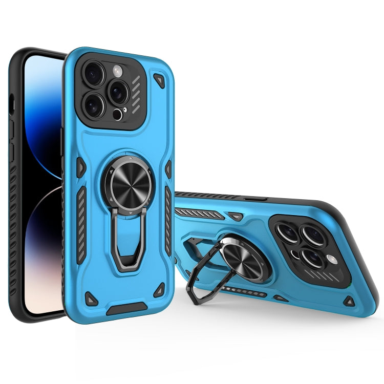 Metal Rotating Bracket TPU + PC Magnetic Phone Case, For iPhone 14 Pro Max