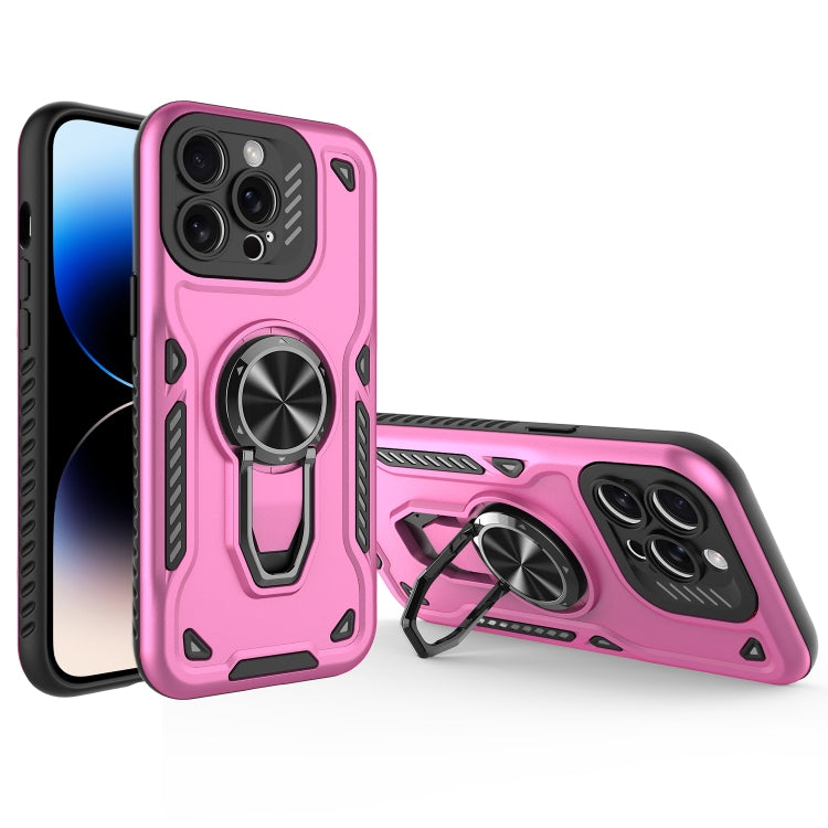 Metal Rotating Bracket TPU + PC Magnetic Phone Case, For iPhone 14 Pro Max