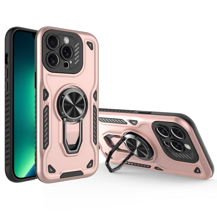 Metal Rotating Bracket TPU + PC Magnetic Phone Case, For iPhone 13 Pro