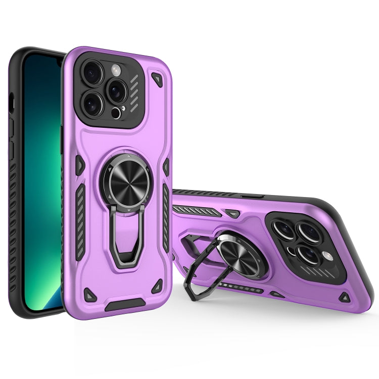 Metal Rotating Bracket TPU + PC Magnetic Phone Case, For iPhone 13 Pro