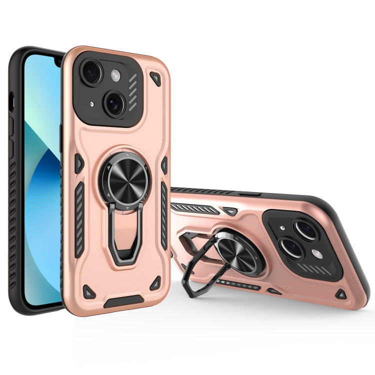 Metal Rotating Bracket TPU + PC Magnetic Phone Case, For iPhone 13