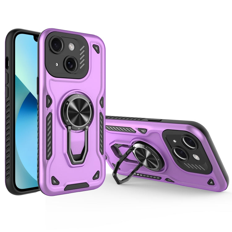 Metal Rotating Bracket TPU + PC Magnetic Phone Case, For iPhone 13