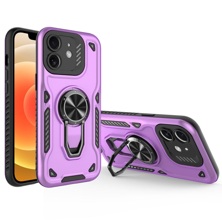 Metal Rotating Bracket TPU + PC Magnetic Phone Case, For iPhone 12