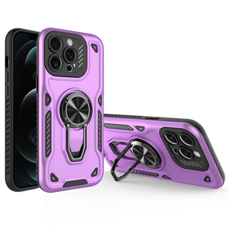 Metal Rotating Bracket TPU + PC Magnetic Phone Case, For iPhone 12 Pro