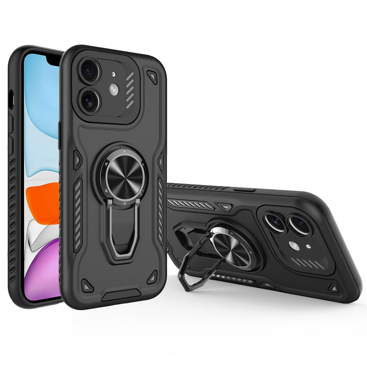 Metal Rotating Bracket TPU + PC Magnetic Phone Case, For iPhone 11