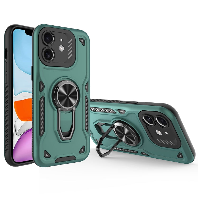 Metal Rotating Bracket TPU + PC Magnetic Phone Case, For iPhone 11