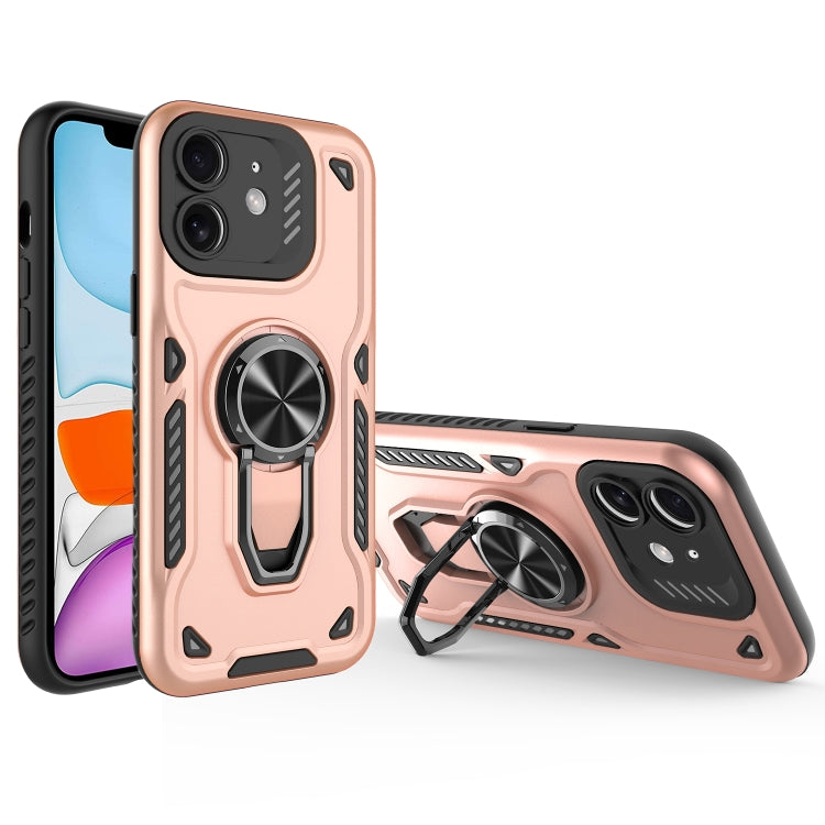 Metal Rotating Bracket TPU + PC Magnetic Phone Case, For iPhone 11