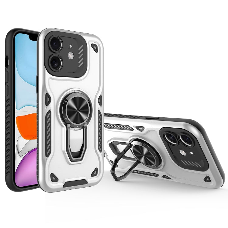 Metal Rotating Bracket TPU + PC Magnetic Phone Case, For iPhone 11